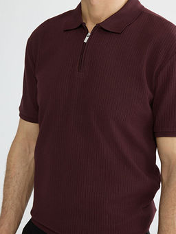 Polo Yaka Fitilli Erkek Triko Ti??rt