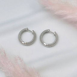 Швензы серьги Конго родированные - Радуга самоцветов фото 2