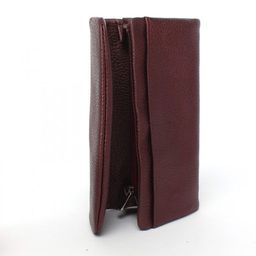 Портмоне женское Croco-ПР-806 натуральная кожа 2 отд, 5 карм, бордо металлик (232) 239822  фото 3