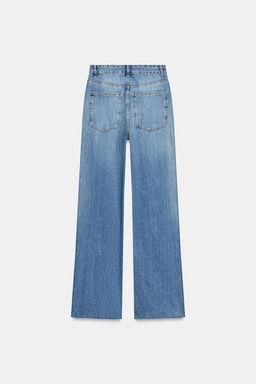 JEANS TRF WIDE LEG TIRO ALTO / Azul - Zara фото 7
