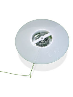 Садовый светильник для водоемов 28 х 28 х 9 см на солнечной бат-е "Лотос" фиол-ый N010