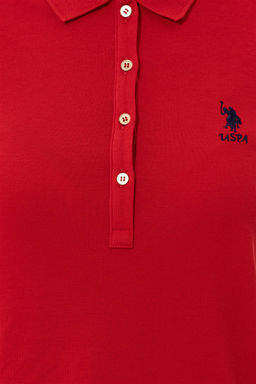 Женское красное вязаное платье - U.s. polo assn фото 10