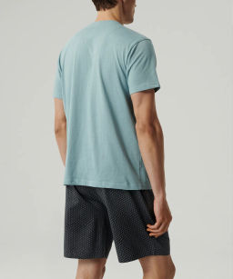 ATLANTIC NMP-386 Пижама мужская Moon голубой + графитовый  фото 3