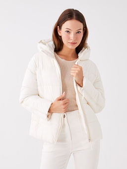 Kap??onlu D?z Uzun Kollu Kad?n ?i?me Mont - Waikiki фото 2