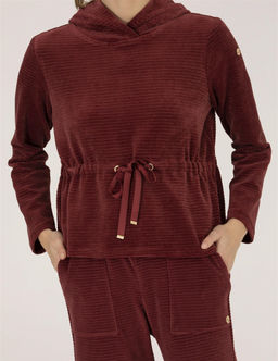 Bordo Comfort Fit Kap__onlu Sweatshirt - Pierre cardin фото 6