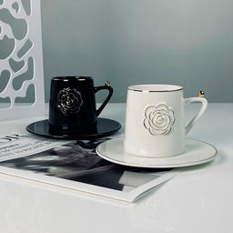 Чайный набор 4пр. 220мл в под.уп.(х12)Фарфор арт.133-465