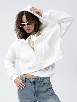 Толстовка укороченная футер 3х нитка с начесом.