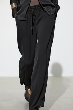 FLOWING PYJAMA-STYLE TROUSERS - Zara фото 4