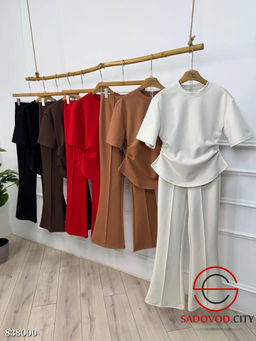 Женский костюм-двойка с расклешенными брюками - Bruno фото 5