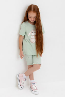 Шорты Crockid КР 400797-1 для девочки пастельно-зеленый  фото 6