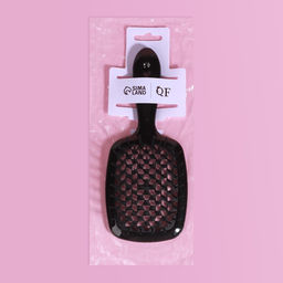 Расчёска массажная, широкая, продуваемая, 8.5×20.5(±1) см, чёрная