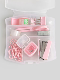 ACOOLA / Канцелярский набор ( диспенсер для клейкой ленты 1шт; клейкая лента 2шт; зажимы для бумаги 2шт; ножницы 1шт; степлер 1шт ACOOLA / Канцелярский набор ( диспенсер для клейкой ленты 1шт; клейкая лента 2шт; зажимы для бумаги 2шт; ножницы 1шт; степлер 1шт