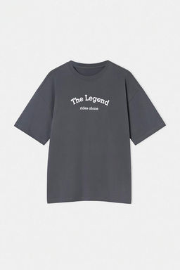 Mavi Oversize/Genis Kesim Slogan Bask?l? %100 Pamuk T-Shirt TMNSS26TS00050 - Trendyolmilla фото 4