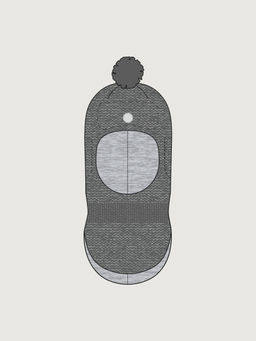 Балаклава 10з50126 темно-серый меланж