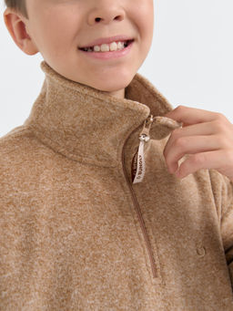 Олимпийка флисовая Бежевый меланж 7+ - Bungly фото 15