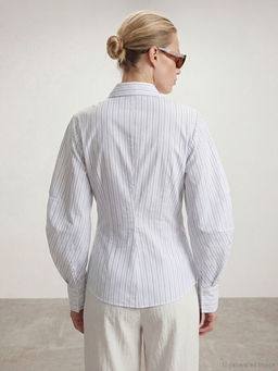 ?izgili Balon Kollu B?zg?l? Kad?n G?mlek