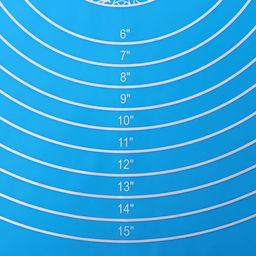 Коврик для выпечки и раскатки теста с разметкой Доляна Эрме, силикон, 65.5?45 см, синий фото 5