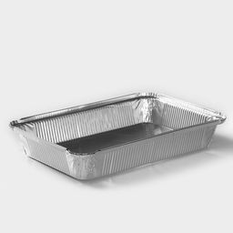 Цена за 2 шт. Формы для выпечки и запекания Доляна, набор 2 шт., 2.235 л, 31215.5 см, фольга, серебристые  фото 3