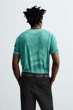 GRAPHIC PRINT KNIT T-SHIRT  OTIS KWAME KYE QUAICOE - Zara фото 11