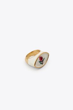 PACK OF 3 PALM TREE FLOWER RINGS - Zara фото 4