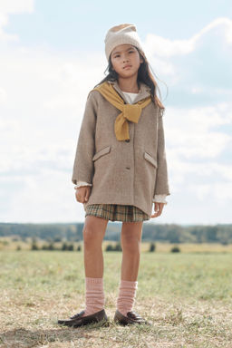 HERRINGBONE WOOL BLEND COAT LIMITED EDITION