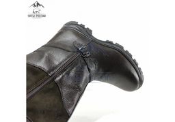 Монголки коричневые с замком, литая подошва,