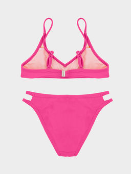 Купальник для девочек раздельный ярко-розовый с декоративными разрезами - Mark formelle фото 6