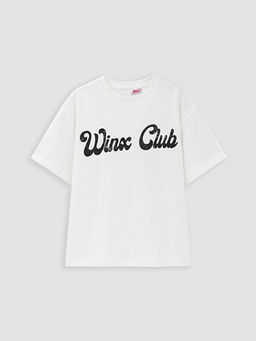 Winx Club Lisansl? Bisiklet Yaka K?z ?ocuk Ti??rt