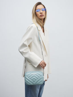 Кросс-боди ARMANI EXCHANGE VICTORIA Артикул 4363184, зелено-голубой  фото 5