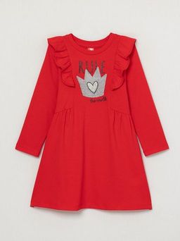 CRB wear/CWKG 62887-26-290 Платье для девочки, красный/Ex.Cherubino