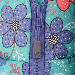 RODOS Утеплённый костюм для девочки зима М-191 (Цветы) Зелёный