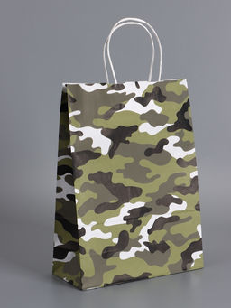 Пакеты подарочные крафт «23 Февраля», камуфляж, 24×10.5×32 см, набор 4 шт.