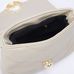 Сумка-мессенджер на клапане, цвет бежевый - Simaland фото 3