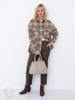 Сумка женская кожаная 9687Y b.apricot Polina&Eiterou