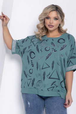 Блуза Симона НЬЮ (олива) Б12590-20 - Lt collection фото 11