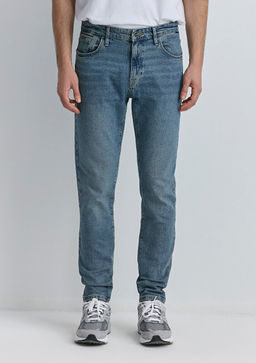 Milan Mavi Black Puslu Mavi-Gri Jean Pantolon  фото 3