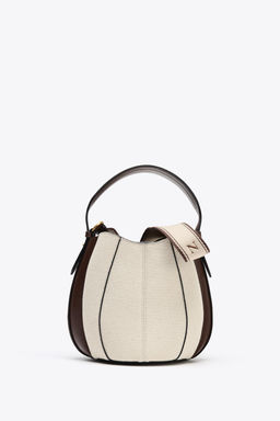 TOPSTITCH BUCKET BAG