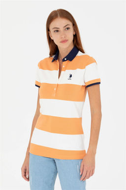 Женская оранжевая футболка - U.s. polo assn фото 10