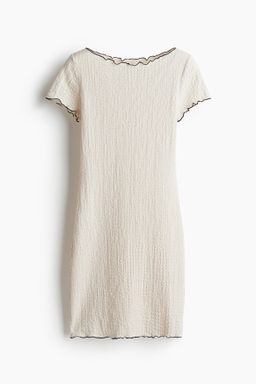 Vestido efecto arrugado con detalles sobrehilados - H&m фото 2