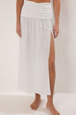 Siyah Dokuma Aksesuarl? Y?rtmacl? Bluz Etek Plaj Tak?m TBESS24AU00036 - Trendyolmilla фото 11