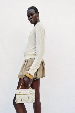 BOLSO VANITY FLORES / Crudo - Zara фото 2