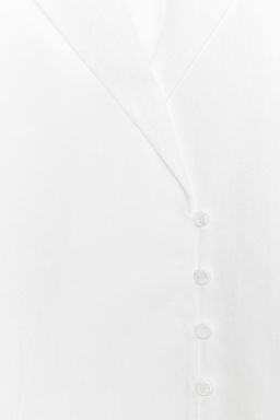 CAMISA BOTONES ZW COLLECTION / Blanco - Zara фото 7