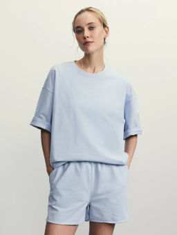 Футболка оверсайз из футера / Zarina