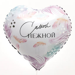 Цена за 5 шт. Воздушный шар фольгированный 18" «Самой нежной»