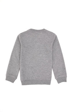 Erkek _ocuk Gri Melanj Bisiklet Yaka Basic Sweatshirt Sepette S_rpriz _ndirim - U.s. polo assn фото 2