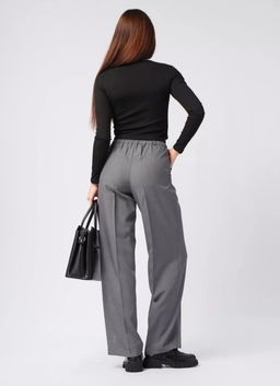 K11688 Брюки палаццо ГРАФИТ