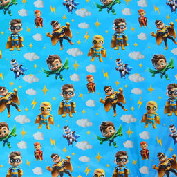 Цена за 10 шт. Бумага упаковочная, глянцевая «Супергерои» 70×100 см