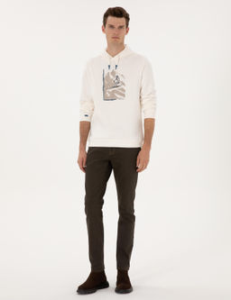 Ekru Regular Fit Sweatshirt - Pierre cardin фото 4