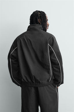 CHAQUETA T?CNICA CONTRASTES / Negro - Zara фото 3
