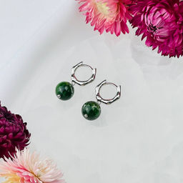 Серьги из Хромдиопсида